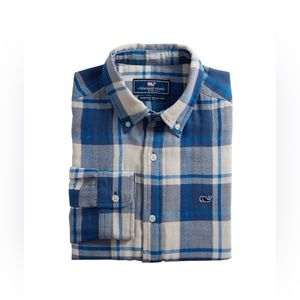 Vineyard Vines Double Cloth Check Shirt. Size: M